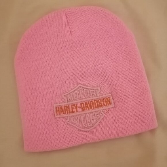Women's Pink Harley-Davidson Motorcycles Toque, NWOT - Picture 1 of 9